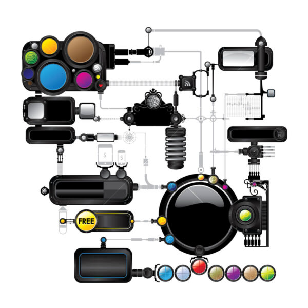 Vector Node Flowchart Diagram